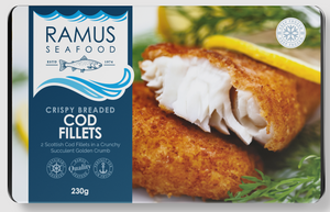 Ramus Frozen Breaded Cod Fillets 240G (Single)